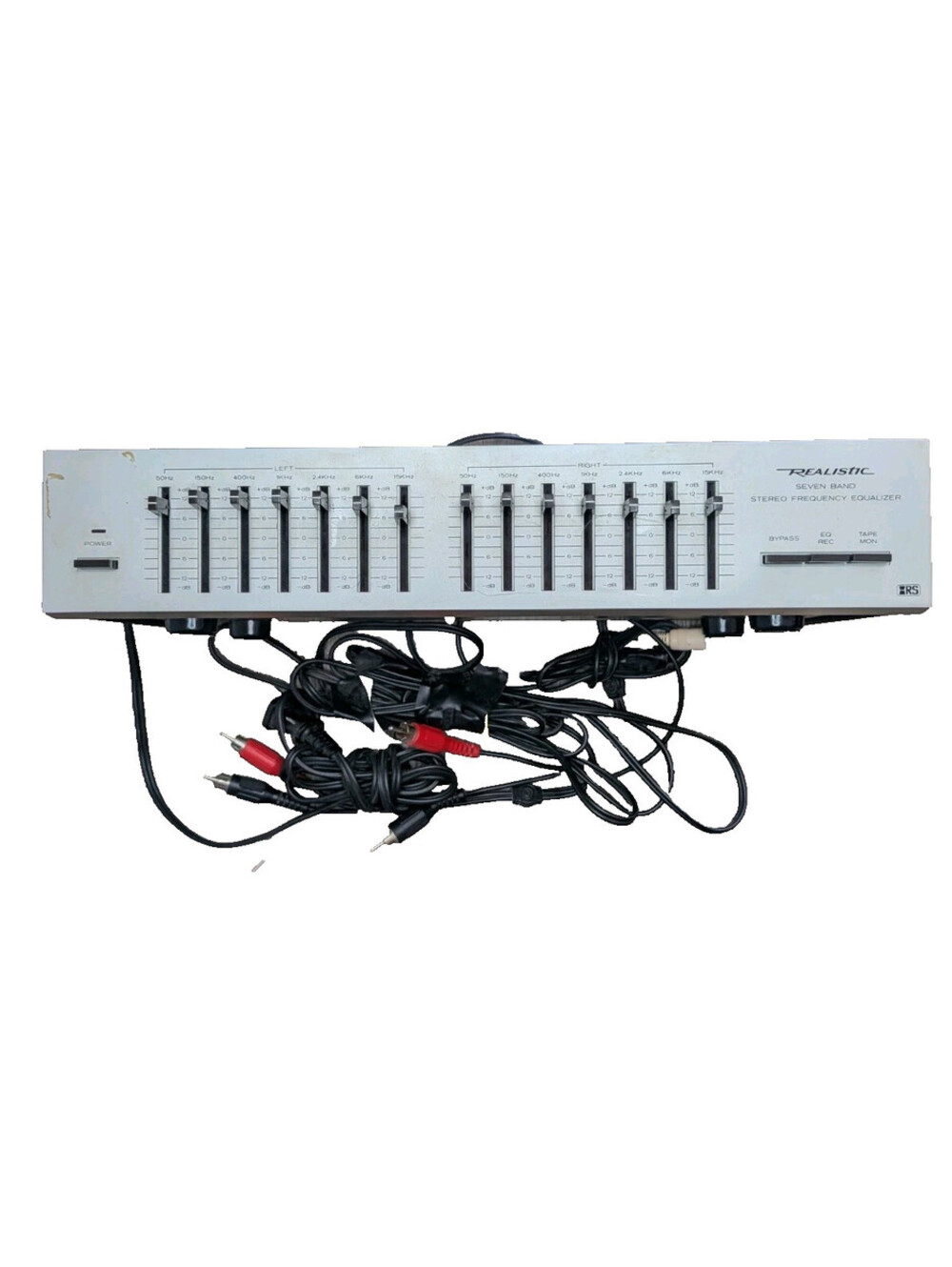 Realistic Model 31-1989 Seven Band Stereo Frequency Equalizer 120V 60 Hz 10 Watt